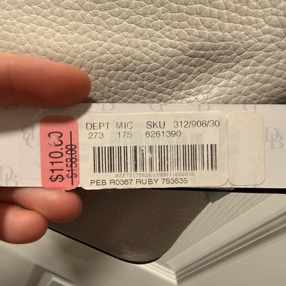 Dooney & Bourke Cream and Tan Crossbody Bag - Picture 4 of 6